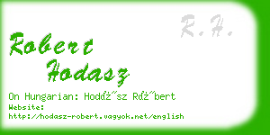 robert hodasz business card
